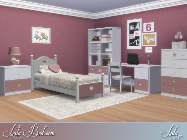 Sims 4 Leila Bedroom by Lulu265 at TSR