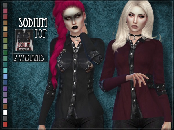 Sims 4 Sodium Top 2 versions by RemusSirion at TSR