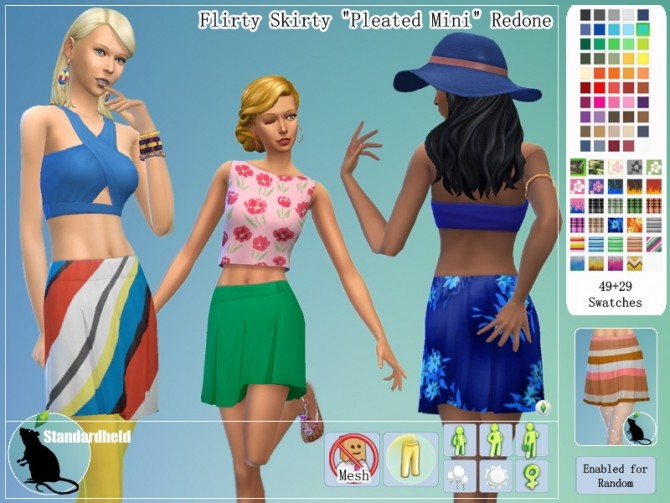 Sims 4 Flirty Skirty Redone by Standardheld at SimsWorkshop