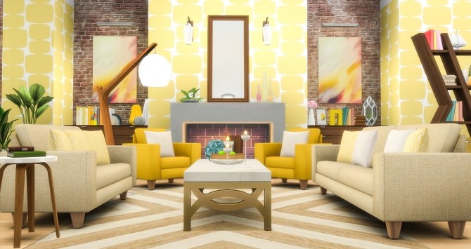 Sims 4 Feel That Fabric Sofa Set Redux at Simsational Designs