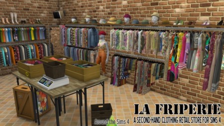 La Friperie second-hand clothing retail store at Around the Sims 4