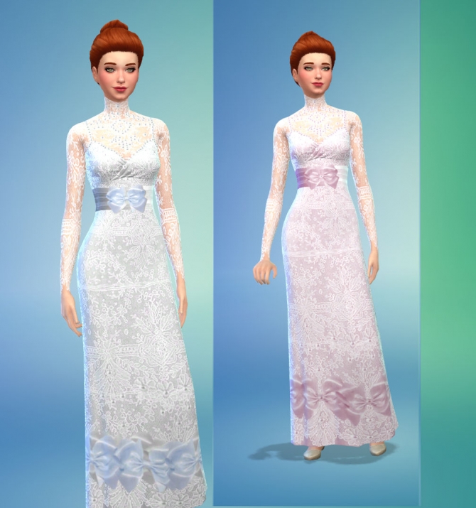 Isabella's Wedding Dress by Snowhaze at Mod The Sims » Sims 4 Updates