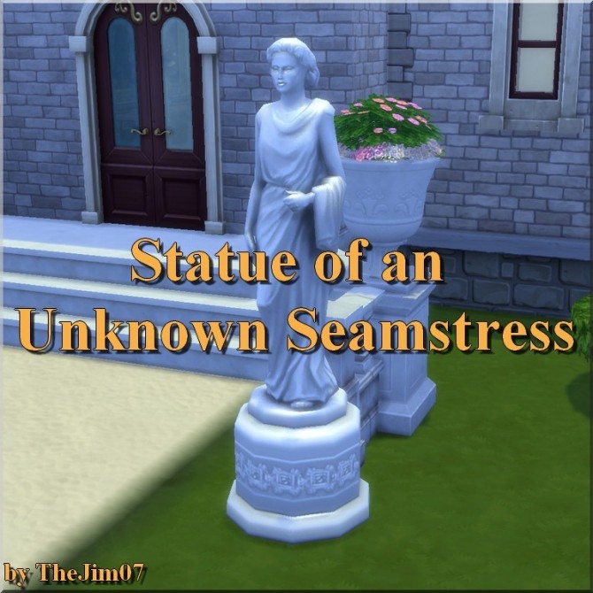 Sims 4 Statue of an Unknown Seamstress from TS3 by TheJim07 at Mod The Sims