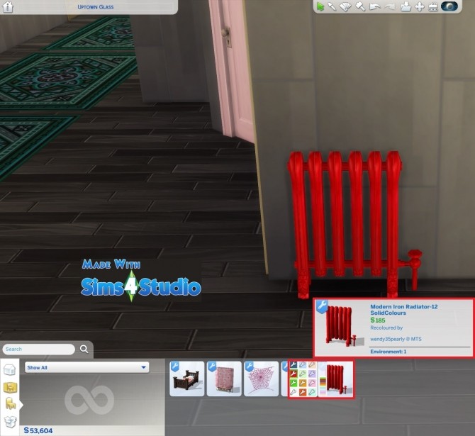 Sims 4 Modern Iron Radiator by wendy35pearly at Mod The Sims