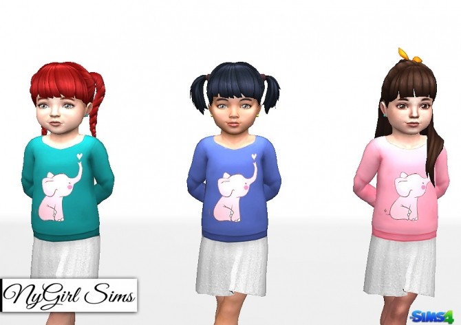 Sims 4 Elephant Love Dress at NyGirl Sims
