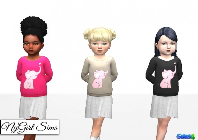 Sims 4 Elephant Love Dress at NyGirl Sims