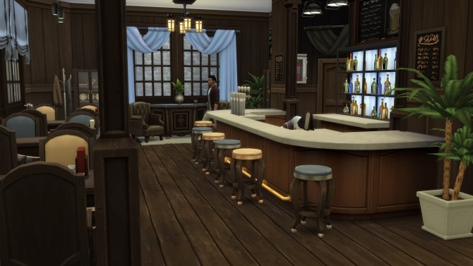 Sims 4 English Pub and an Old Town House by StrawberryLV at Mod The Sims