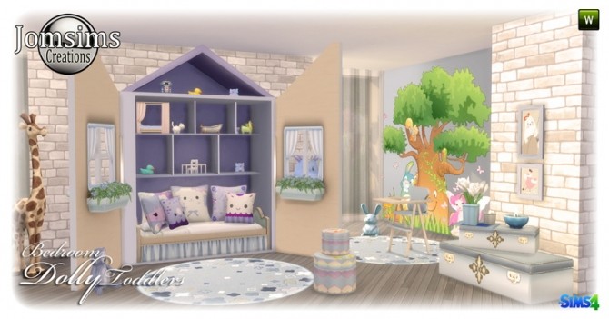Sims 4 Dolly Toddlers bedroom at Jomsims Creations