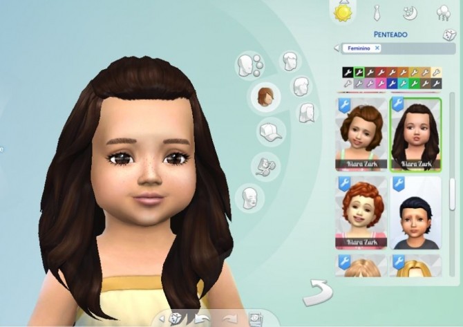 Sims 4 Isabella Hairstyle for Toddlers at My Stuff