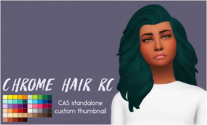 Sims 4 Chrome Hair RC by Sympxls at SimsWorkshop