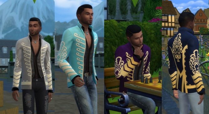 Sims 4 Jimi Hendrix Jacket Tuned Down by Velouriah at Mod The Sims