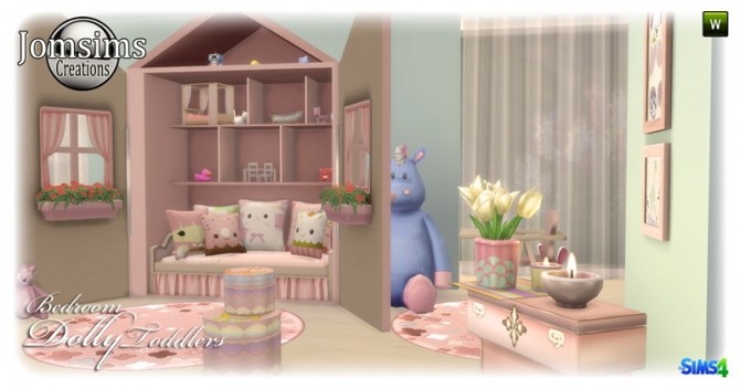 Sims 4 Dolly Toddlers bedroom at Jomsims Creations