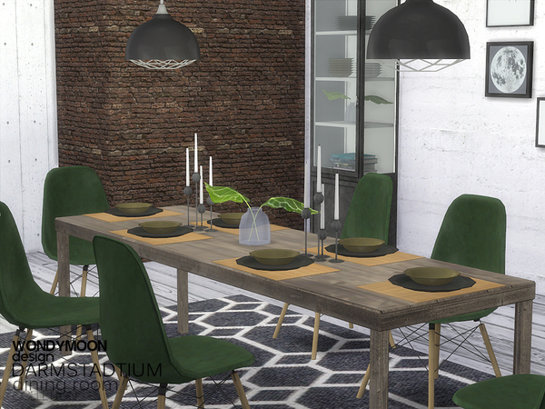 Sims 4 Darmstadtium Dining Room by wondymoon at TSR