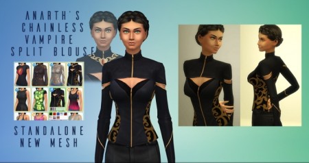 Vampire Top Without Chain by axelsrose at Mod The Sims