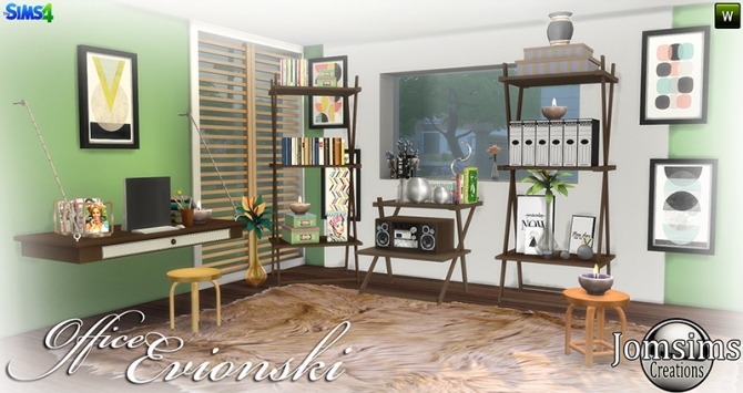 Evionski office at Jomsims Creations » Sims 4 Updates