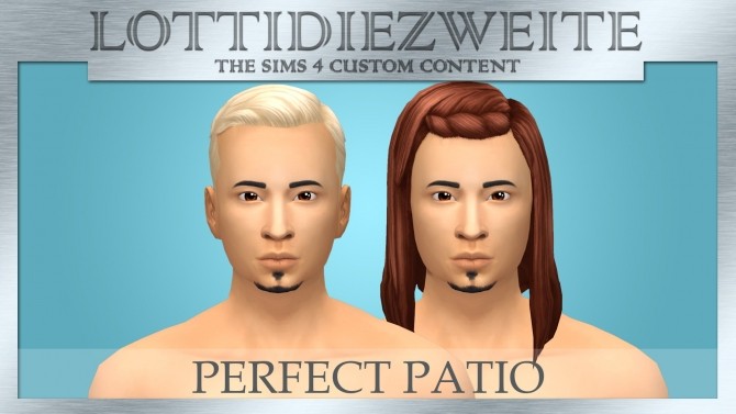 Sims 4 Perfect Patio Stuff male hairs recoloured by lottidiezweite at SimsWorkshop