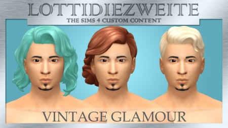Vintage Glamour Stuff male hairs recoloured by lottidiezweite at SimsWorkshop