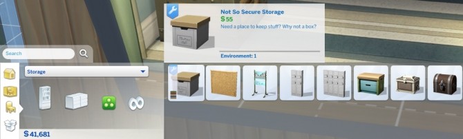 Sims 4 Not So Secure Storage box by KeirKieran at Mod The Sims