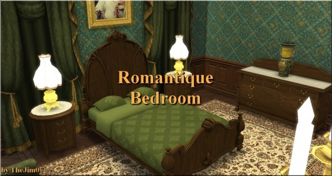 Sims 4 Romantique Bedroom by TheJim07 at Mod The Sims
