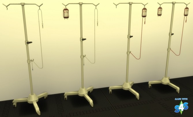 Sims 4 Blood drip to go for your perfusion in hospital by Séri at Mod The Sims