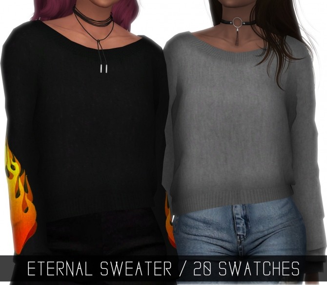 Sims 4 ETERNAL SWEATER at Simpliciaty