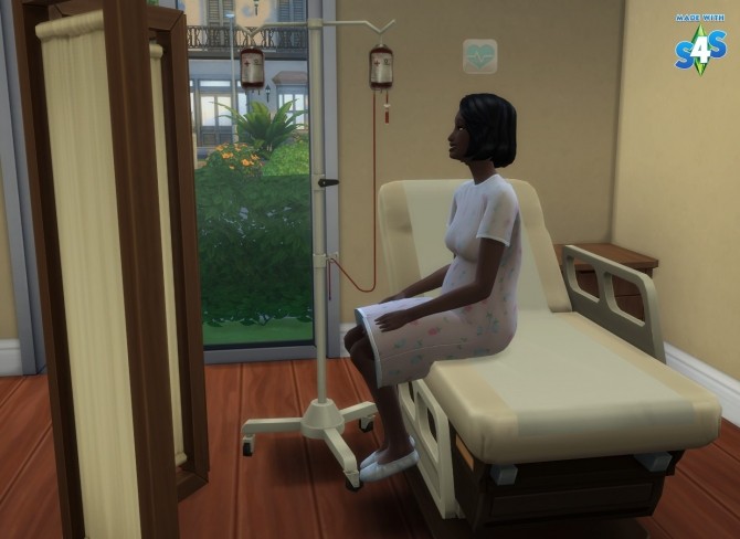Sims 4 Blood drip to go for your perfusion in hospital by Séri at Mod The Sims