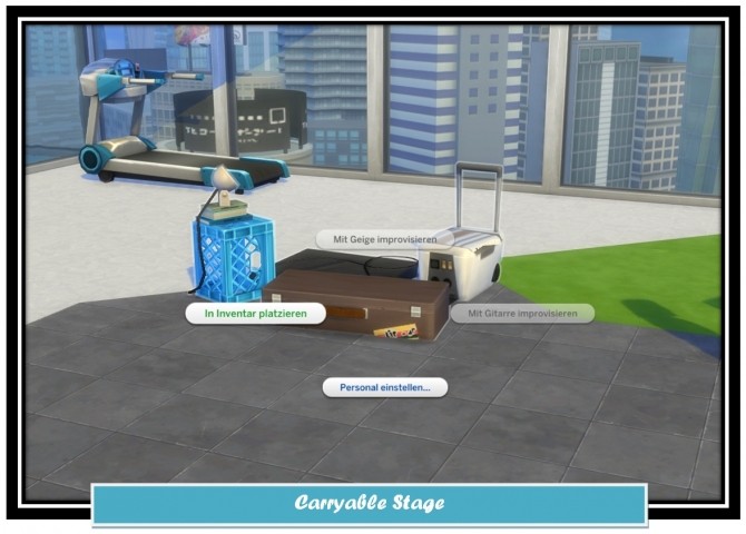 Sims 4 Carryable Performance Stage plus sing songs by LittleMsSam