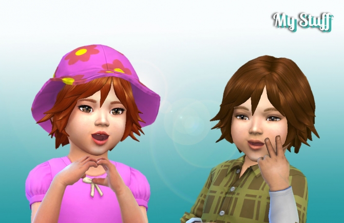 Adrien Hair for Toddlers at My Stuff » Sims 4 Updates