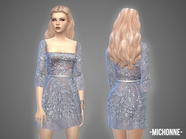 Sims 4 Michonne dress by April at TSR