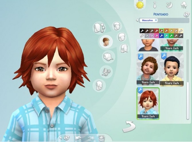 Sims 4 Adrien Hair for Toddlers at My Stuff