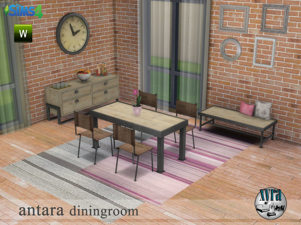 Sims 4 Antara dining room set by xyra33 at TSR