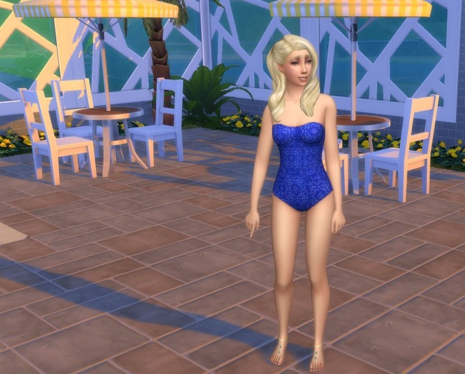 Sims 4 Lacey Bathing Suit by Snowhaze at Mod The Sims
