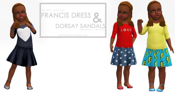 Sims 4 Dress & Sandals at Onyx Sims