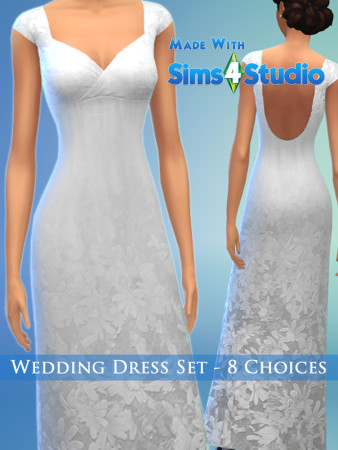 Wedding Dress Set by play jarus at Mod The Sims