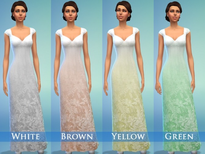 Sims 4 Wedding Dress Set by play jarus at Mod The Sims