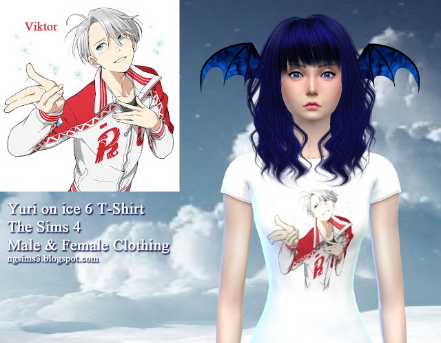 Sims 4 Yuri on ice 6 T Shirts at NG Sims3