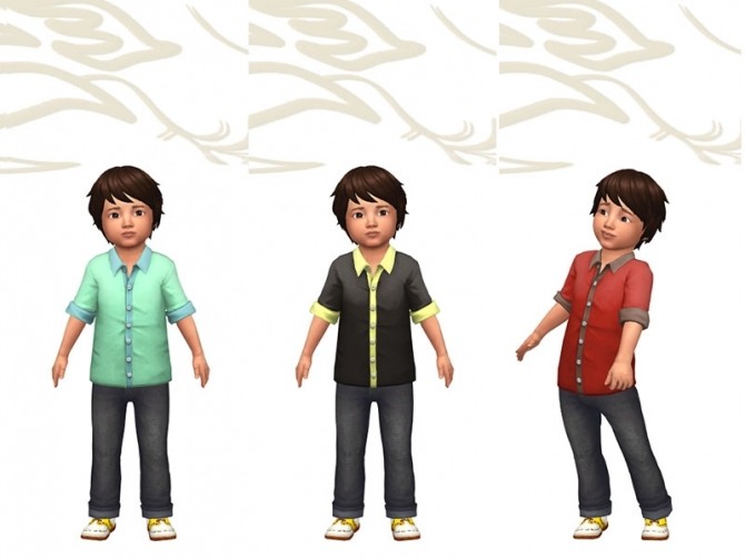 Sims 4 Rollun shirt by Fuyaya at Sims Artists