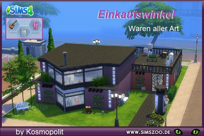 Sims 4 Einkaufswinkel house by Kosmopolit at Blacky’s Sims Zoo