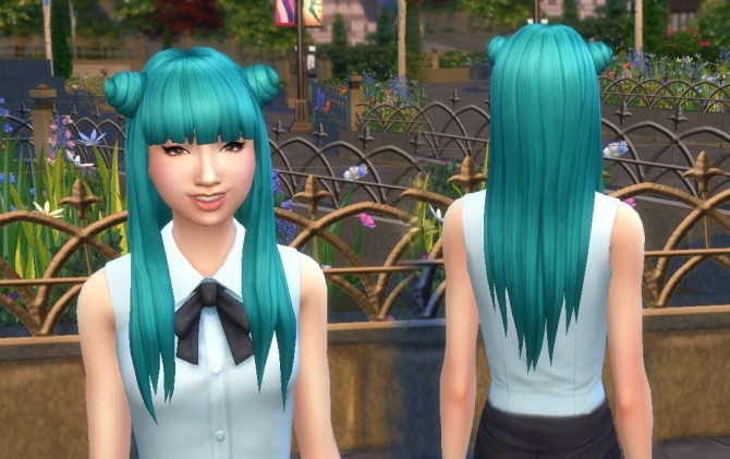 Sims 4 Twists Long Hair Conversion at My Stuff