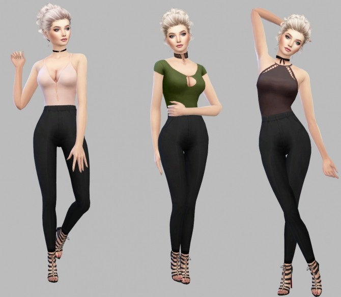 Sims 4 Lenora, Hadlee, and Celeste Bodysuit at Simply Simming