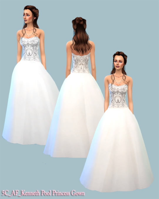Sims 4 Princess Gown at 5Cats