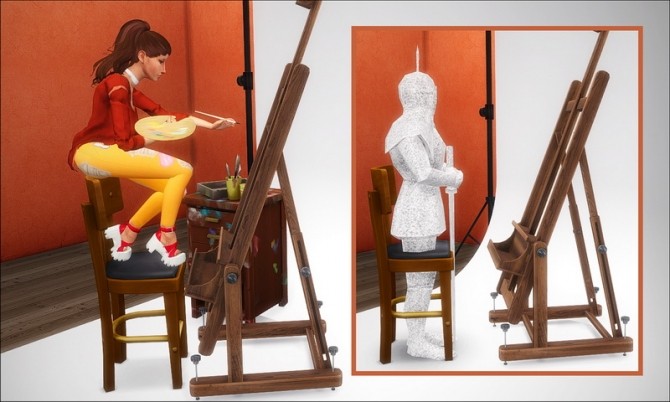 Sims 4 Painter posepack at Nyuska