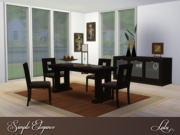 Sims 4 Simple Elegance Dining by Lulu265 at TSR