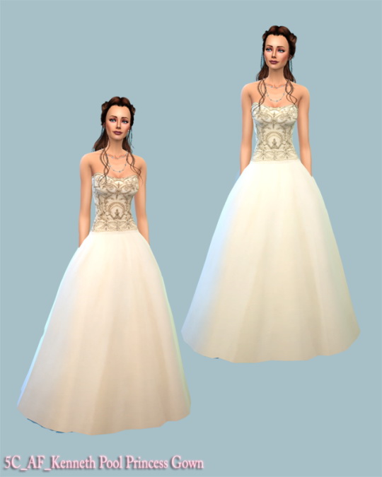 Sims 4 Princess Gown at 5Cats