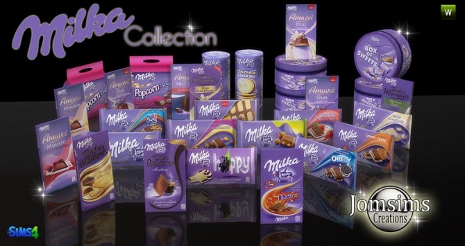 Sims 4 Milka collection at Jomsims Creations