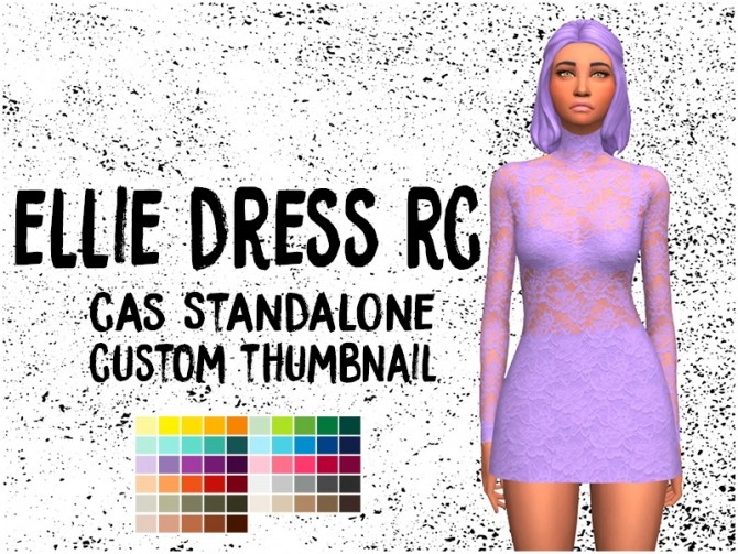 Sims 4 Ellie Dress RC by Sympxls at SimsWorkshop