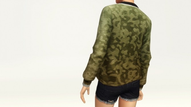 Sims 4 Basic wool cardigan with t shirt F at Rusty Nail