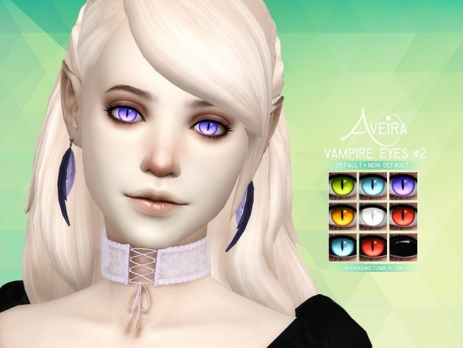 Sims 4 Vampire Eyes #2 at Aveira Sims 4