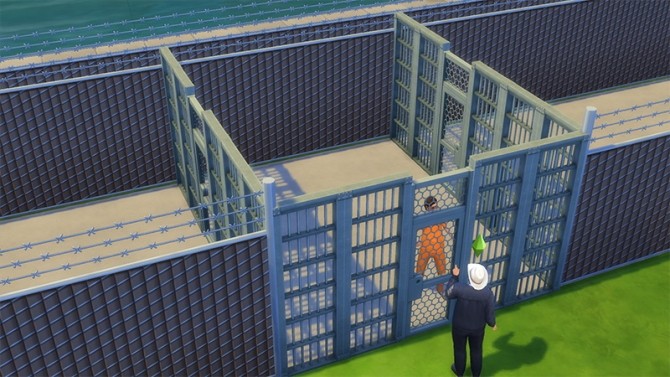 Sims 4 Prison Set  (Working Jail Doors + More) by wintermuteai1 at Mod The Sims
