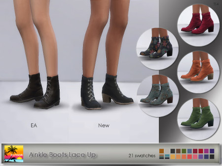 Ankle Boots Lace Up at Elfdor Sims » Sims 4 Updates